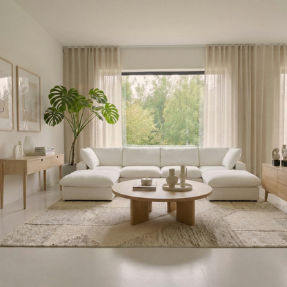 CloudComfort™ Modular Washable Classic Sofa - 4 Seater U-Sectional
