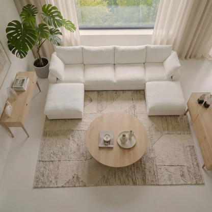 CloudComfort™ Modular Washable Classic Sofa - 4 Seater U-Sectional