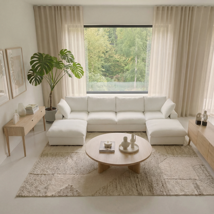 CloudComfort™ Modular Washable Classic Sofa - 4 Seater U-Sectional