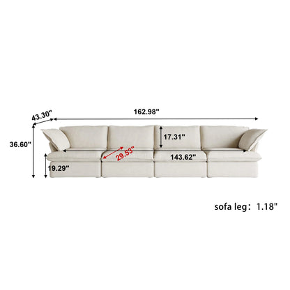 CloudComfort™ Modular Washable Luxe Sofa