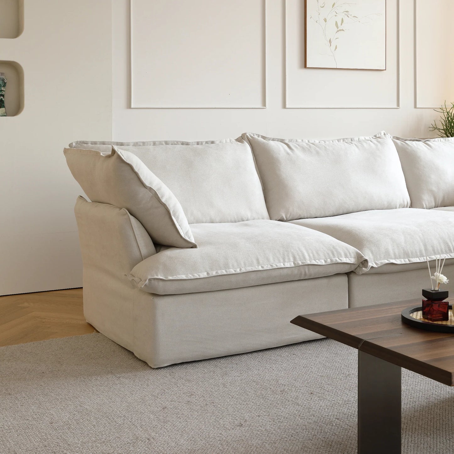 CloudComfort™ Modular Washable Luxe Sofa - 4 Seater