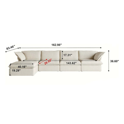CloudComfort™ Modular Washable Luxe Sofa