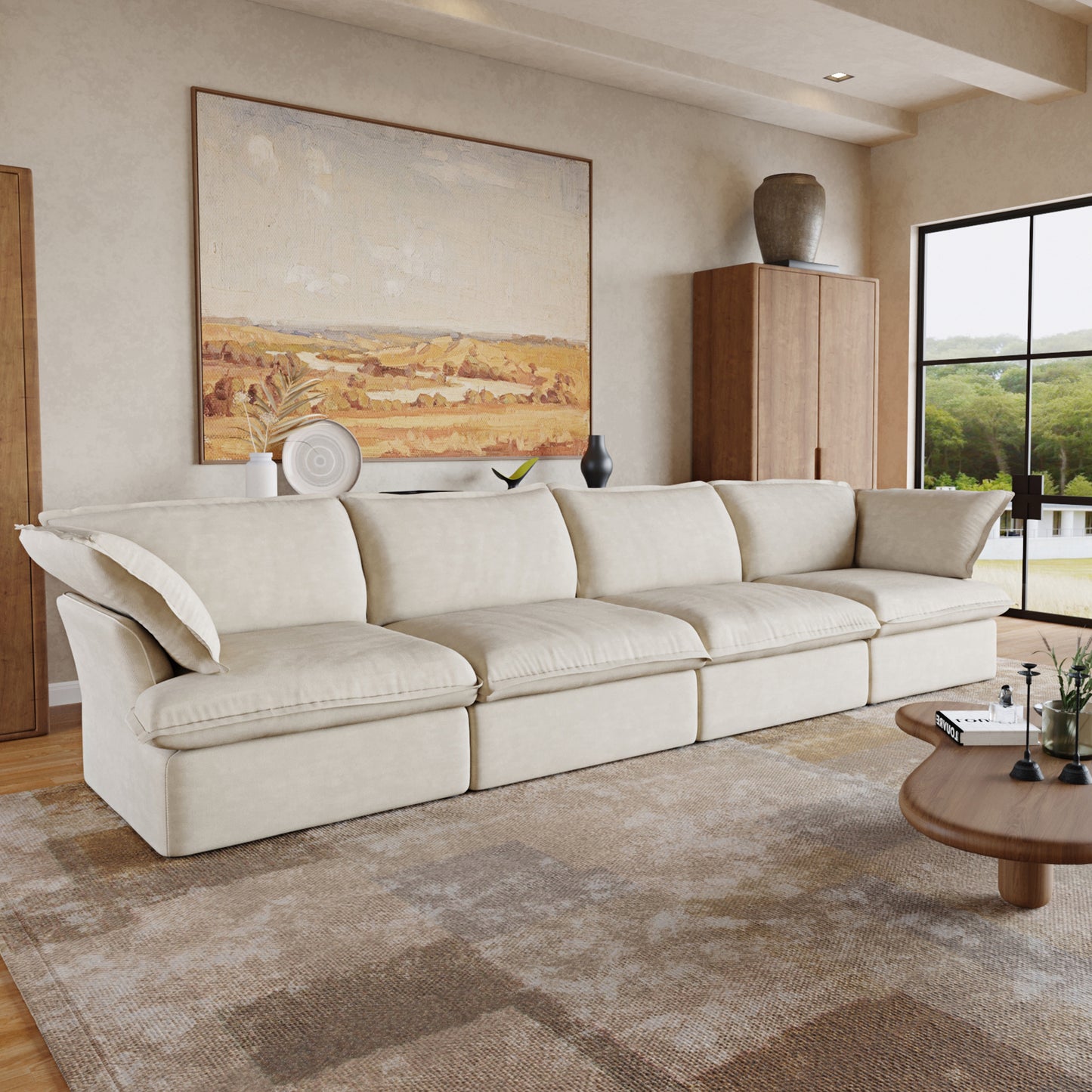 CloudComfort™ Modular Washable Luxe Sofa