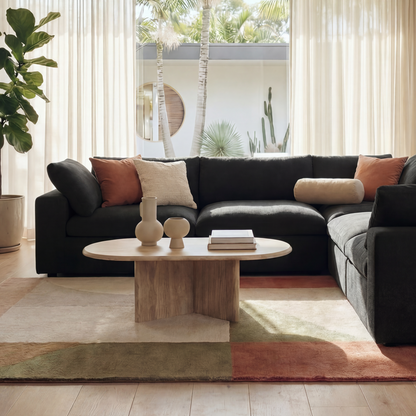 CloudComfort™ Modular Washable Classic Sofa - 5 Seater Corner Sectional