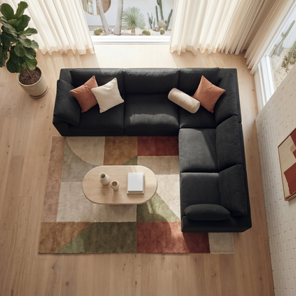 CloudComfort™ Modular Washable Classic Sofa - 5 Seater Corner Sectional