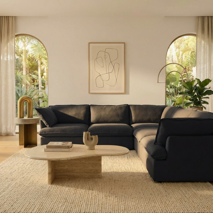CloudComfort™ Modular Washable Luxe Sofa - 5 Seater Corner Sectional