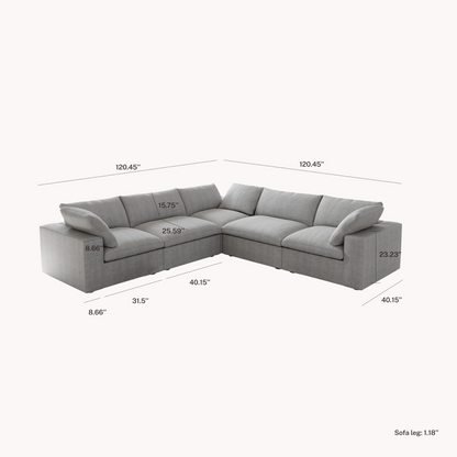 CloudComfort™ Modular Washable Classic Sofa - Slipcovers Only