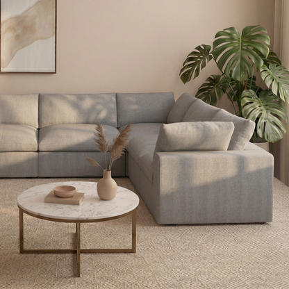 CloudComfort™ Modular Washable Classic Sofa - 5 Seater Corner Sectional