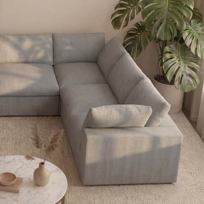 CloudComfort™ Modular Washable Classic Sofa - 5 Seater Corner Sectional