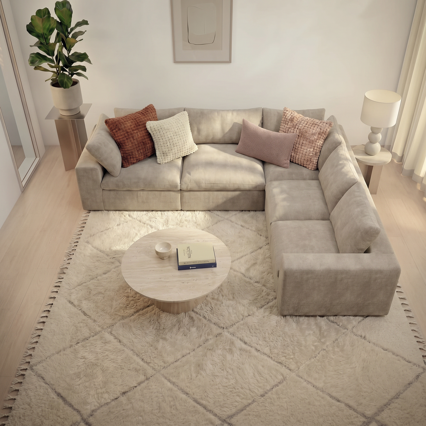 CloudComfort™ Modular Washable Classic Sofa - 5 Seater Corner Sectional