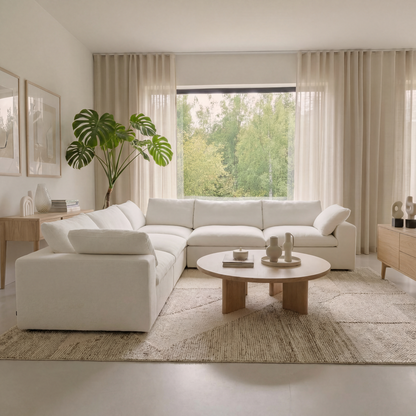 CloudComfort™ Modular Washable Classic Sofa - 5 Seater Corner Sectional