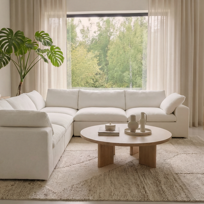 CloudComfort™ Modular Washable Classic Sofa - 5 Seater Corner Sectional