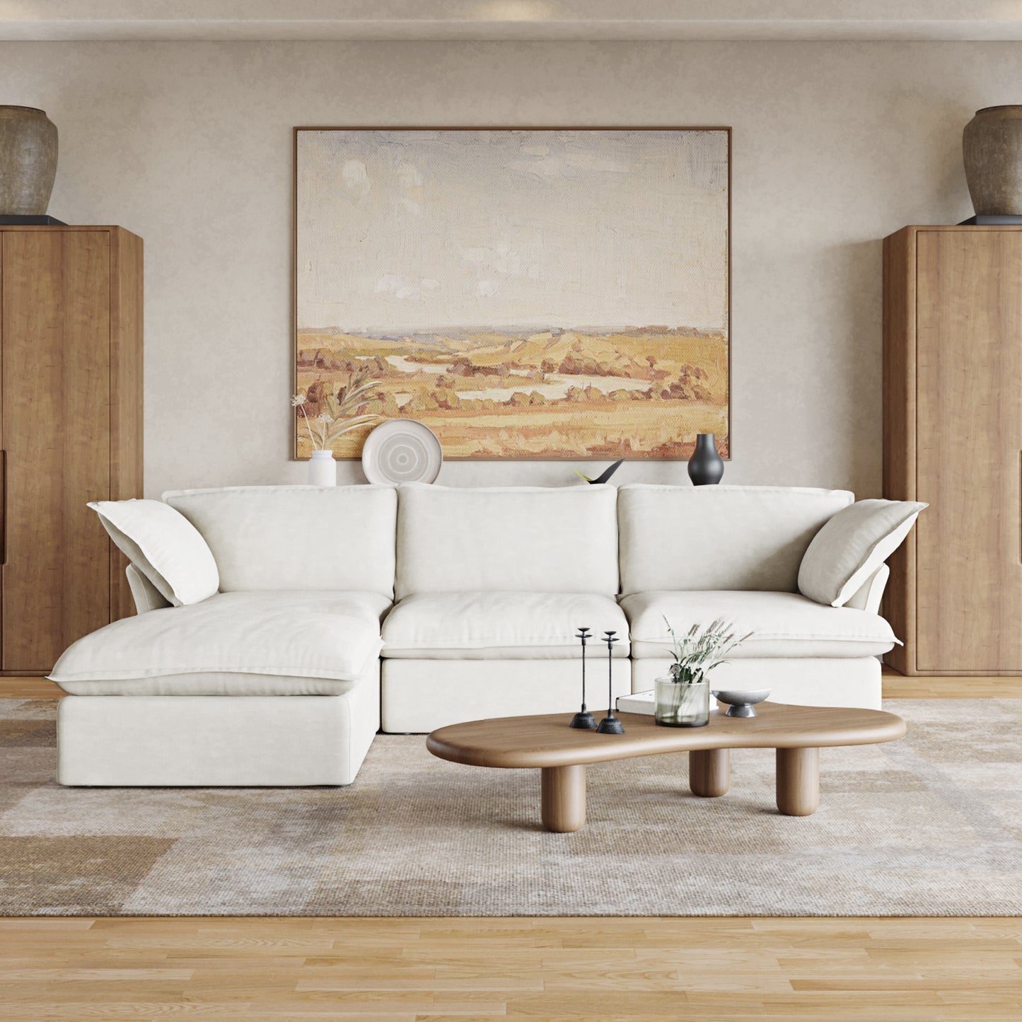 CloudComfort™ Modular Washable Luxe Sofa