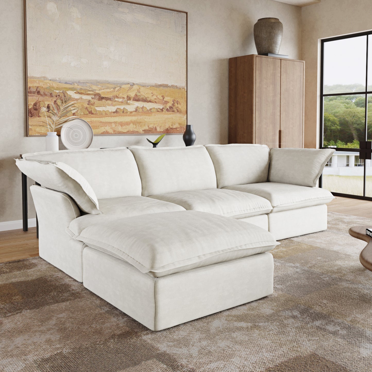 CloudComfort™ Modular Washable Luxe Sofa
