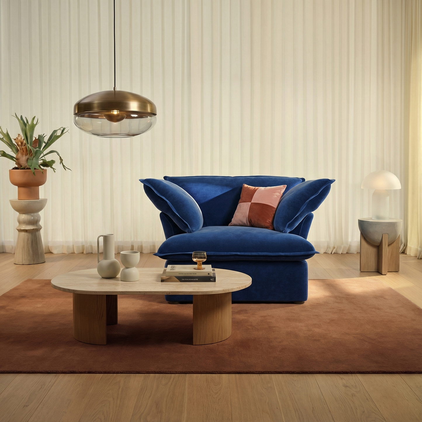 CloudComfort™ Modular Washable Luxe Sofa - Armchair