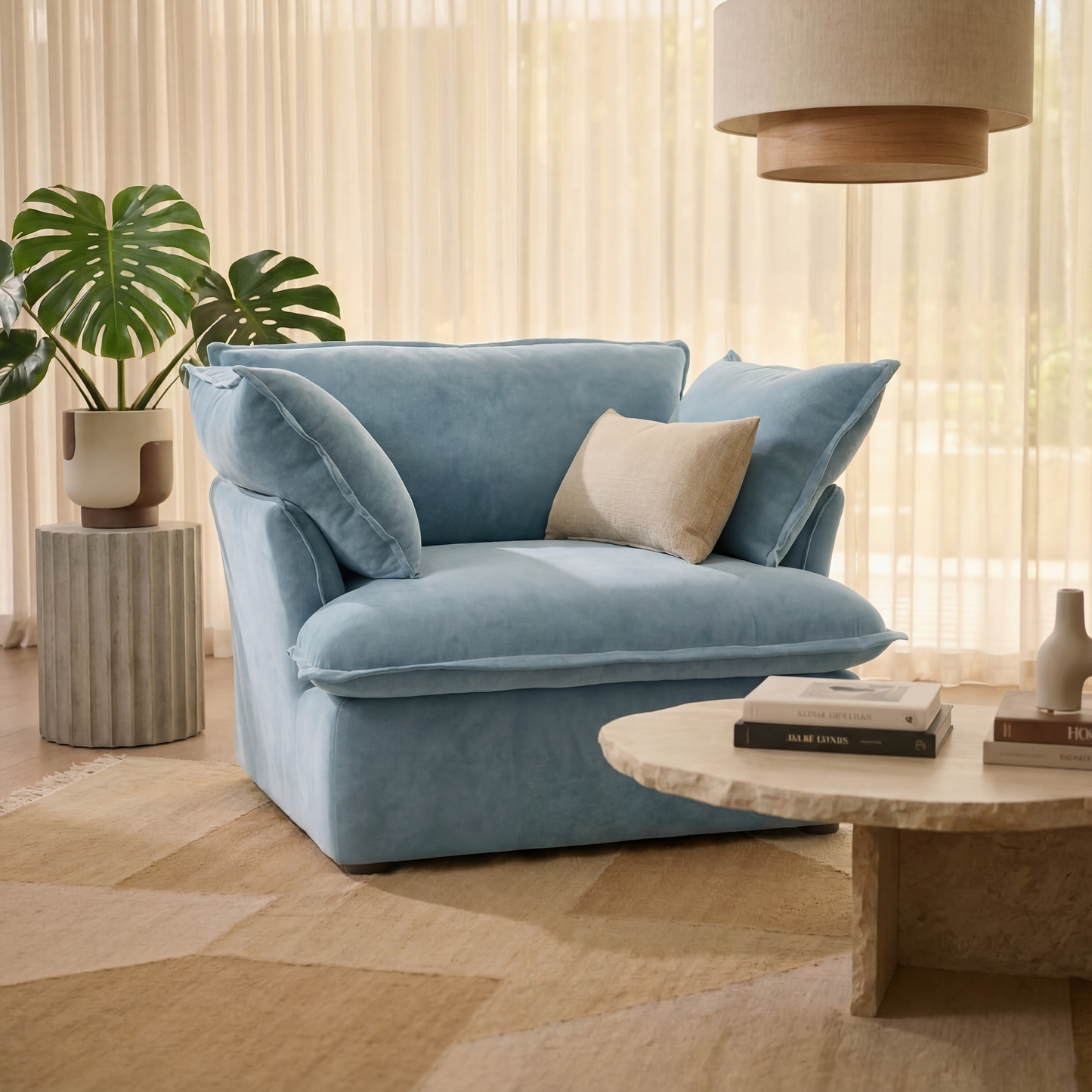 CloudComfort™ Modular Washable Luxe Sofa - Armchair