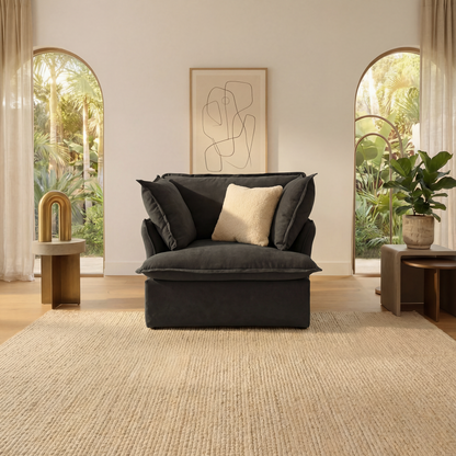 CloudComfort™ Modular Washable Luxe Sofa - Armchair