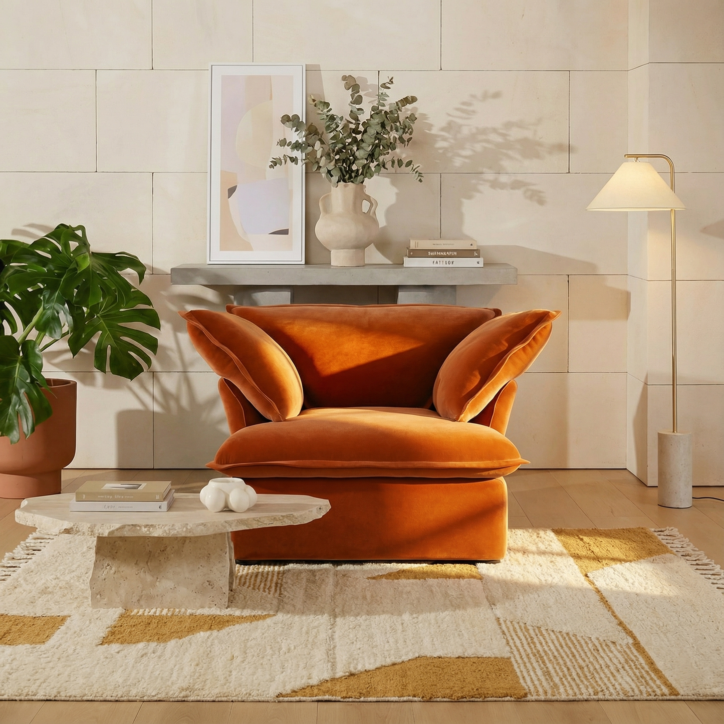 CloudComfort™ Modular Washable Luxe Sofa - Armchair