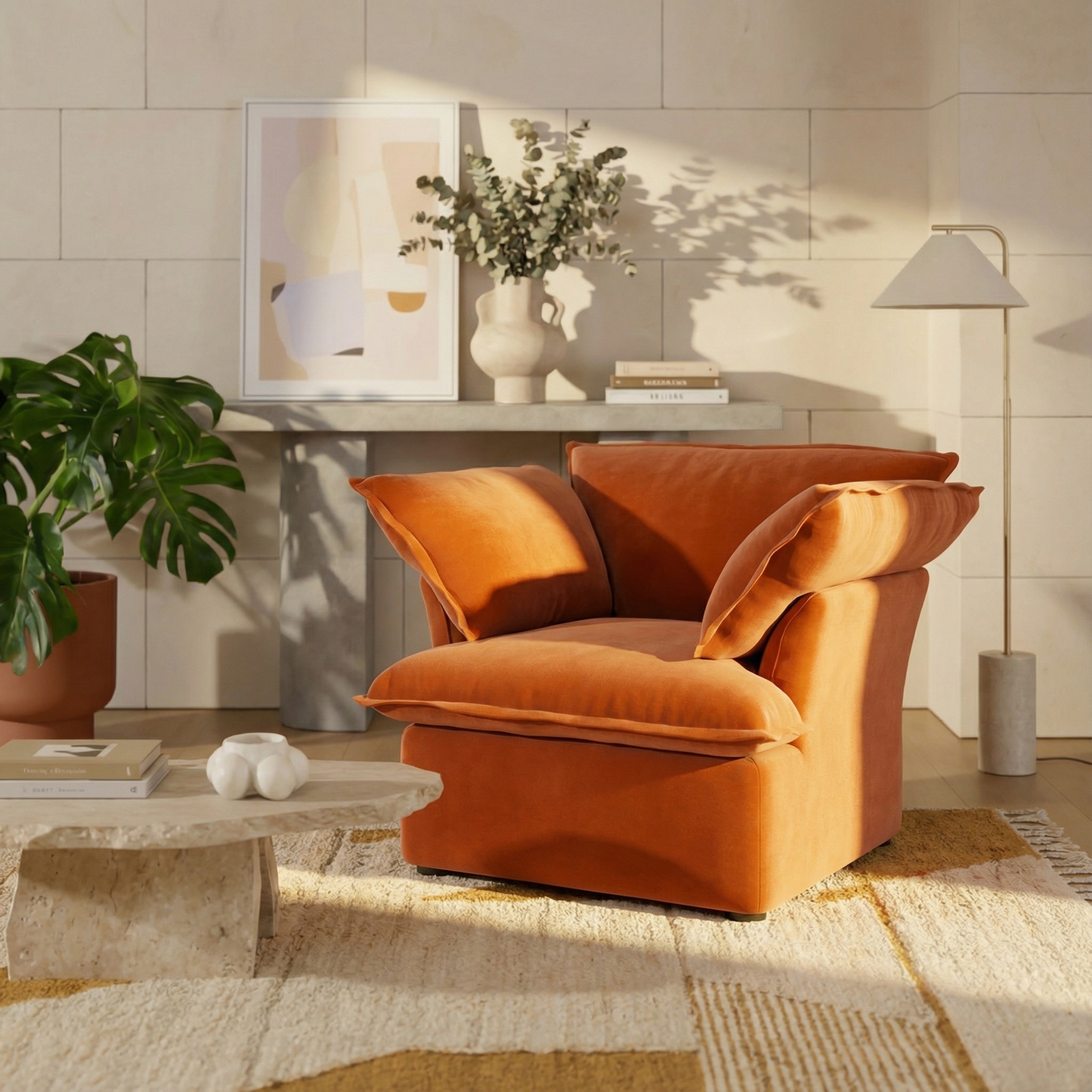 CloudComfort™ Modular Washable Luxe Sofa - Armchair