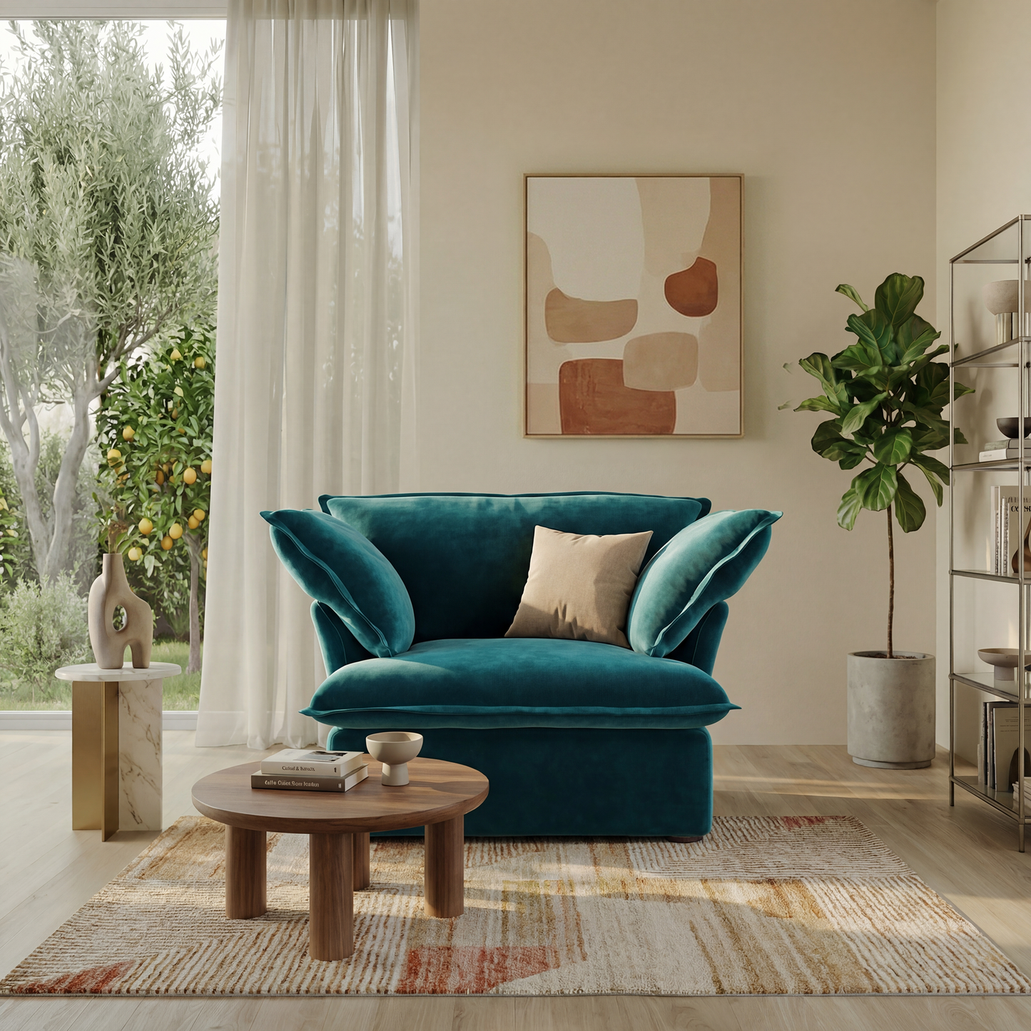 CloudComfort™ Modular Washable Luxe Sofa - Armchair