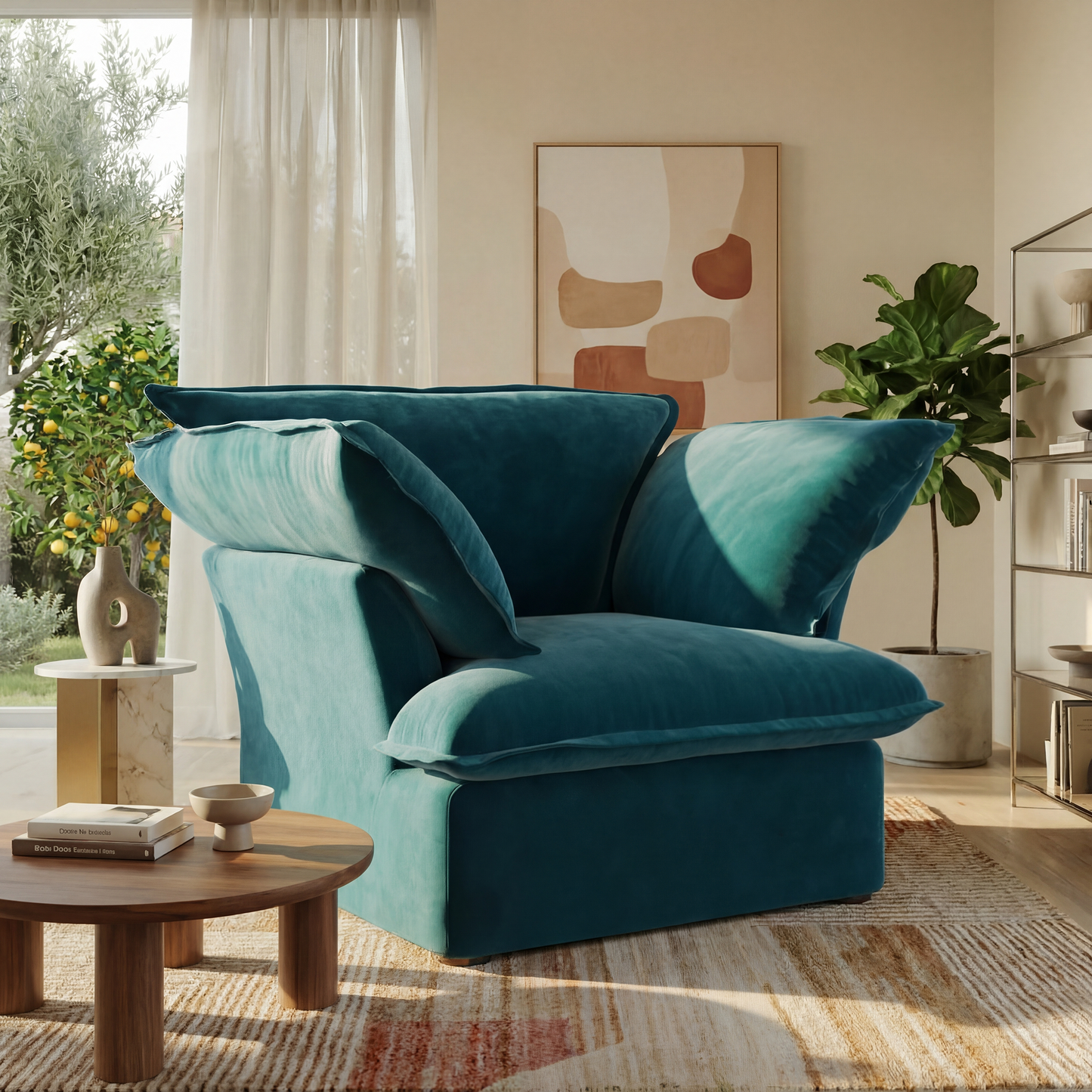 CloudComfort™ Modular Washable Luxe Sofa - Armchair