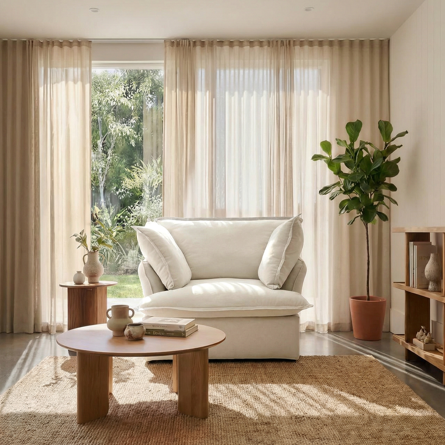 CloudComfort™ Modular Washable Luxe Sofa - Armchair