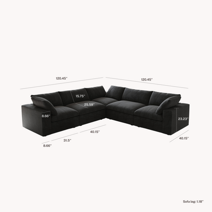 CloudComfort™ Modular Washable Classic Sofa