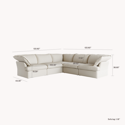 CloudComfort™ Modular Washable Luxe Sofa