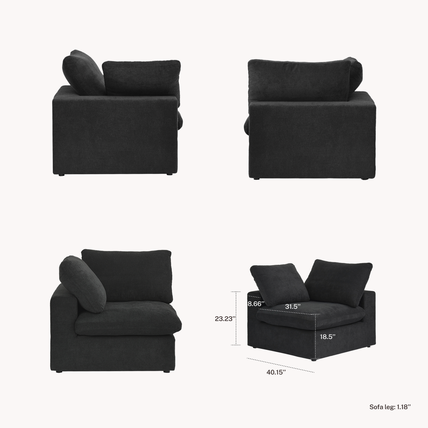CloudComfort™ Modular Classic Pieces