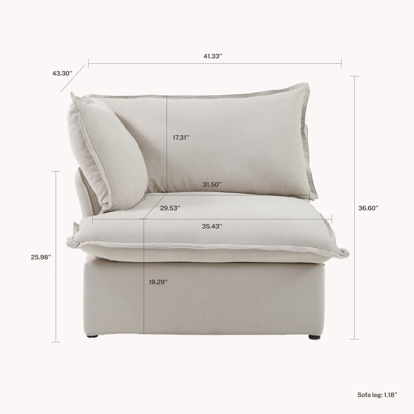 CloudComfort™ Modular Luxe Pieces