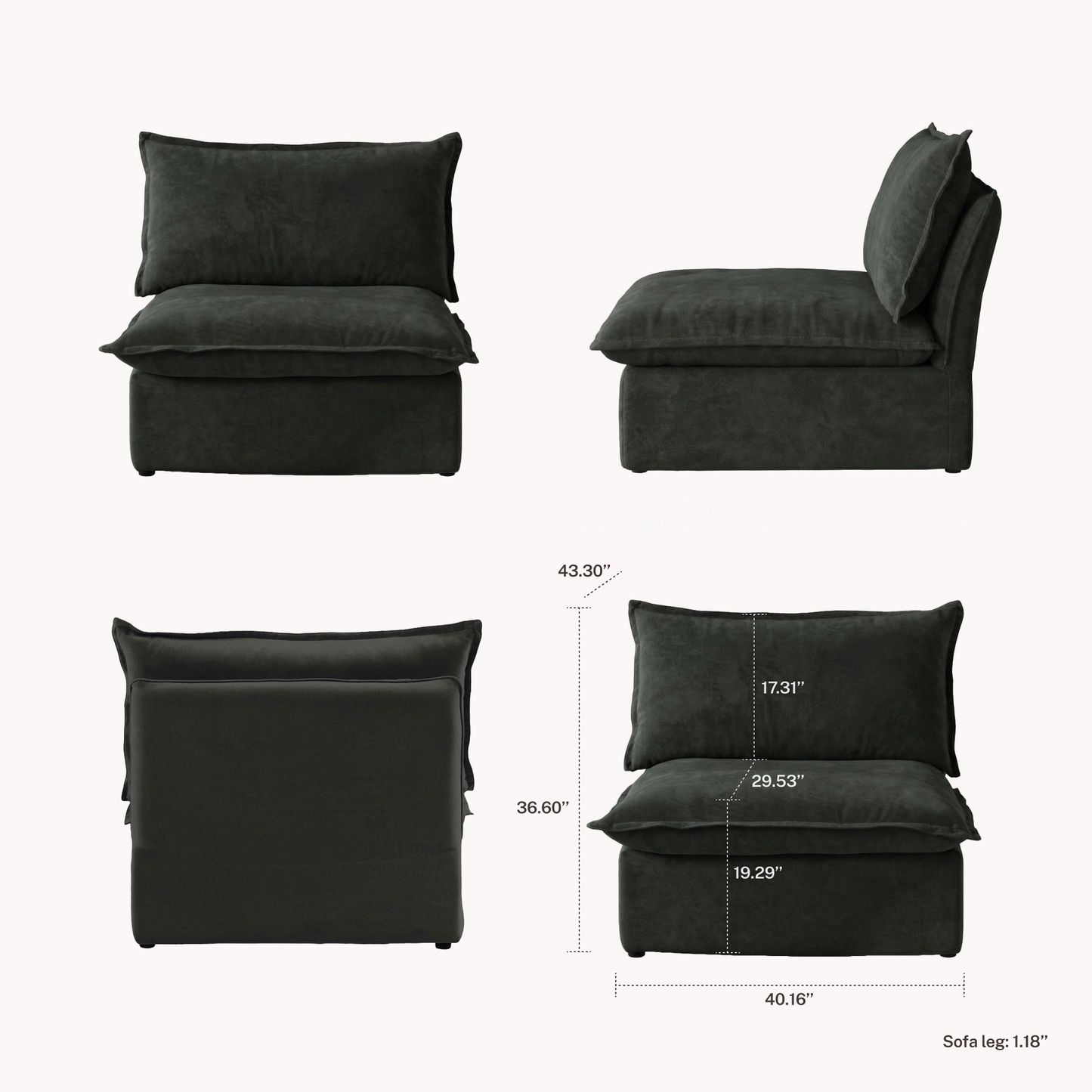 CloudComfort™ Modular Luxe Pieces