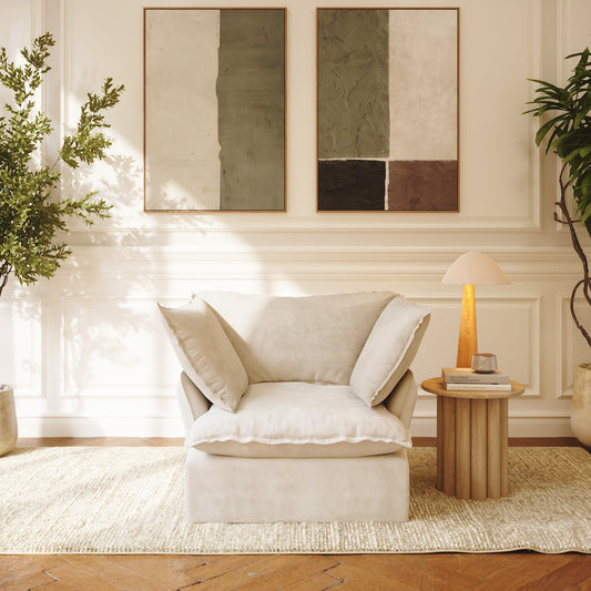 CloudComfort™ Modular Washable Luxe Sofa - Armchair