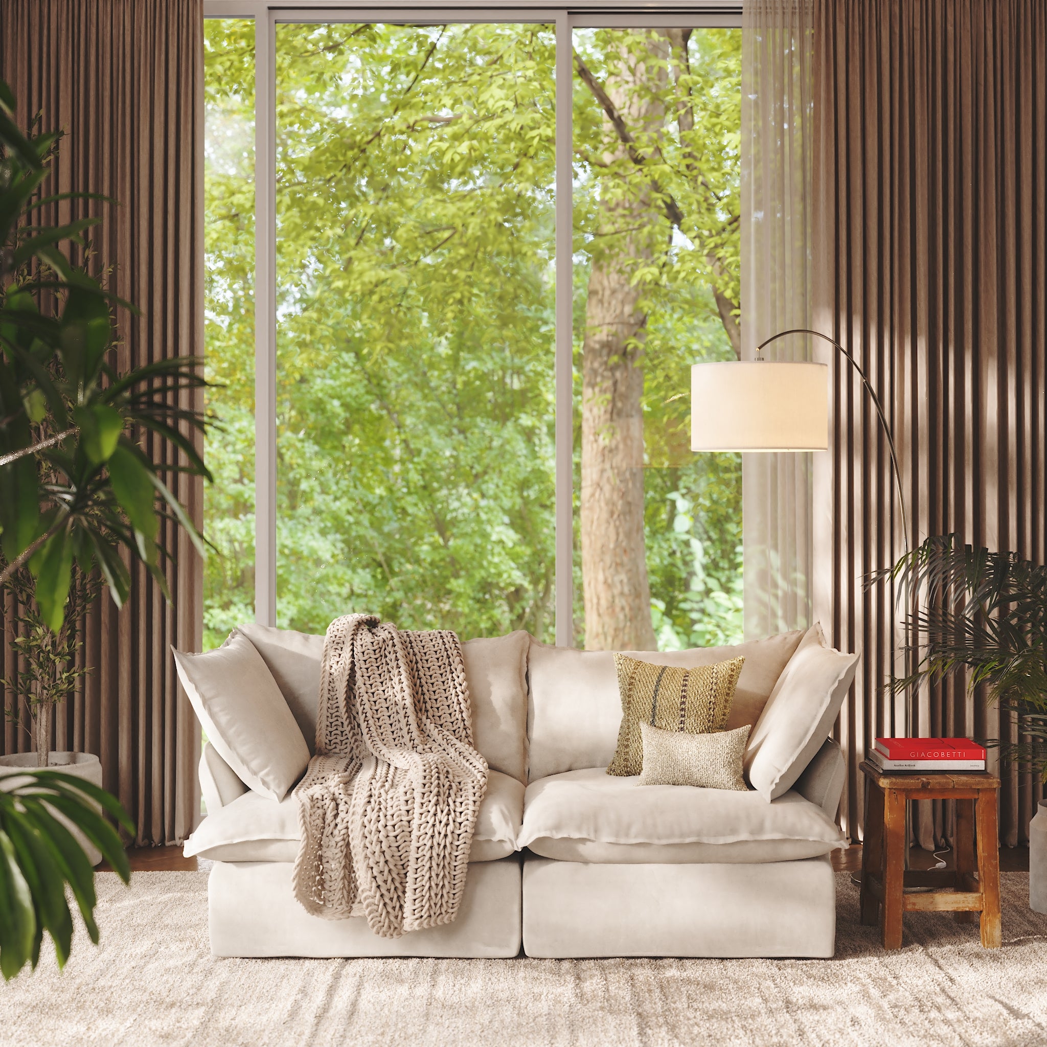 Modular Washable Luxe 2 Seat Sofa | CloudComfort™ – Sofie Home