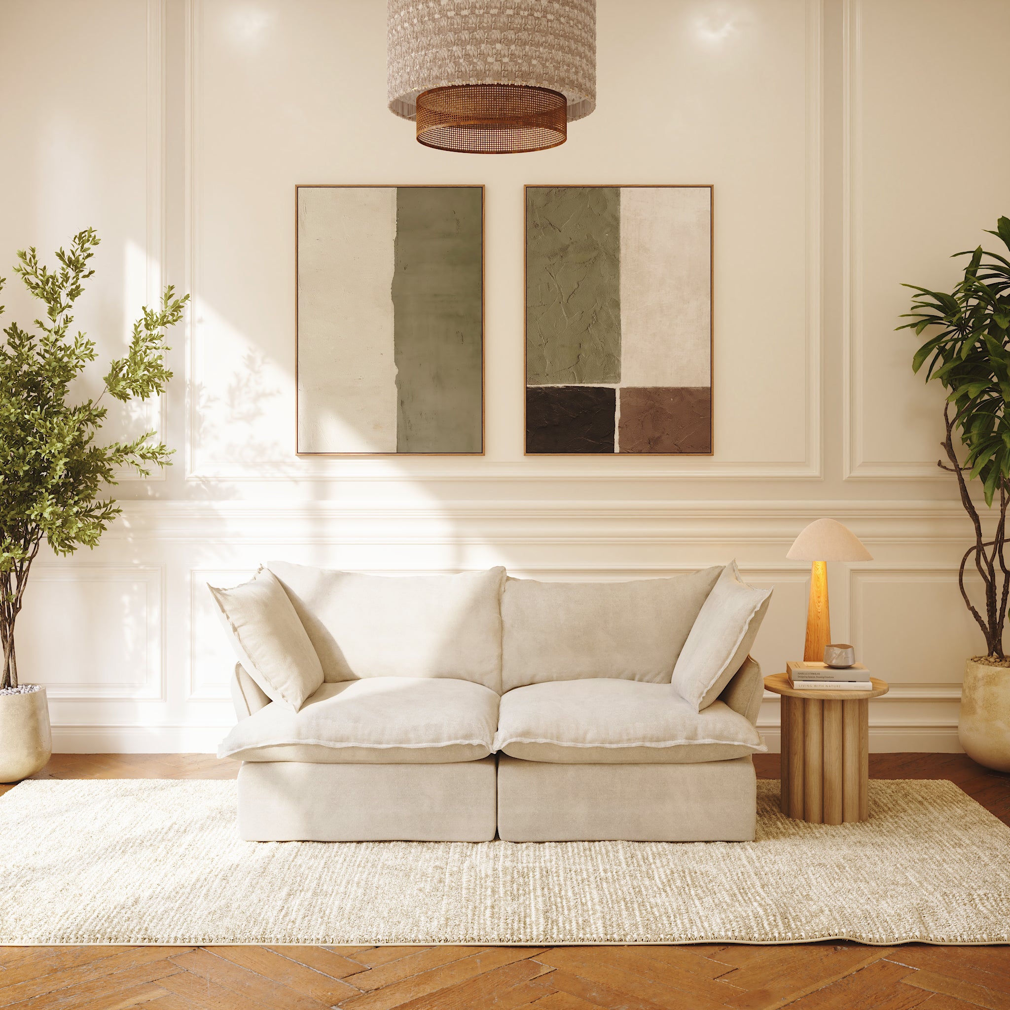Modular Washable Luxe 2 Seat Sofa | CloudComfort™ – Sofie Home