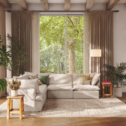 CloudComfort™ Modular Washable Luxe Sofa - 5 Seater Corner Sectional