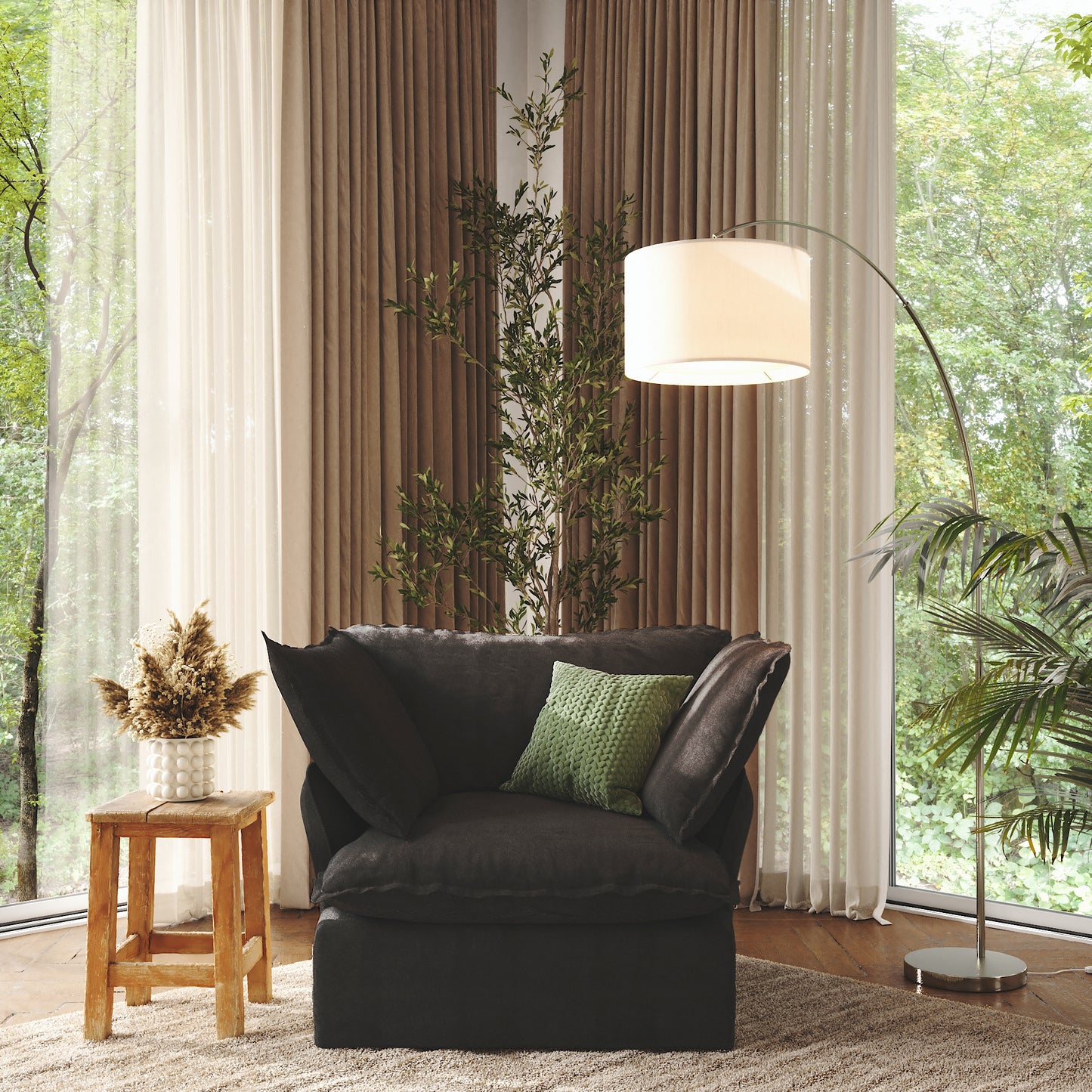 CloudComfort™ Modular Washable Luxe Sofa - Armchair