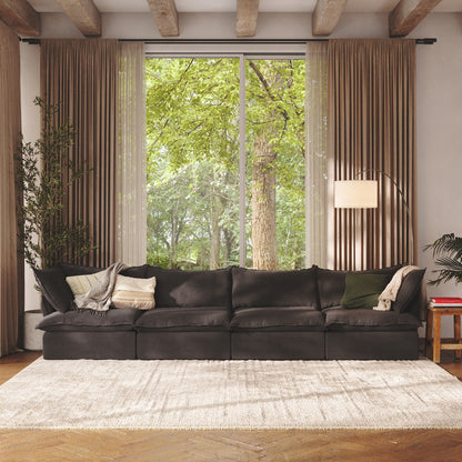 CloudComfort™ Modular Washable Luxe Sofa - 4 Seater
