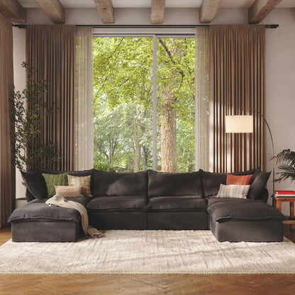 CloudComfort™ Modular Washable Luxe Sofa - 4 Seater U-Sectional