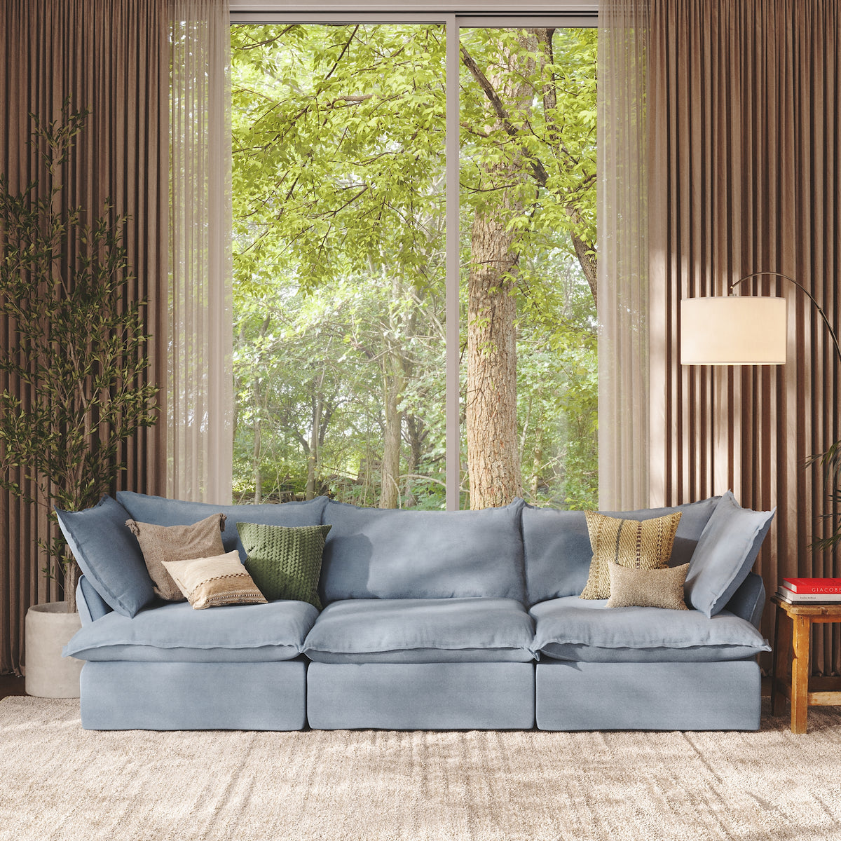 CloudComfort™ Modular Washable Luxe Sofa - Slipcovers Only
