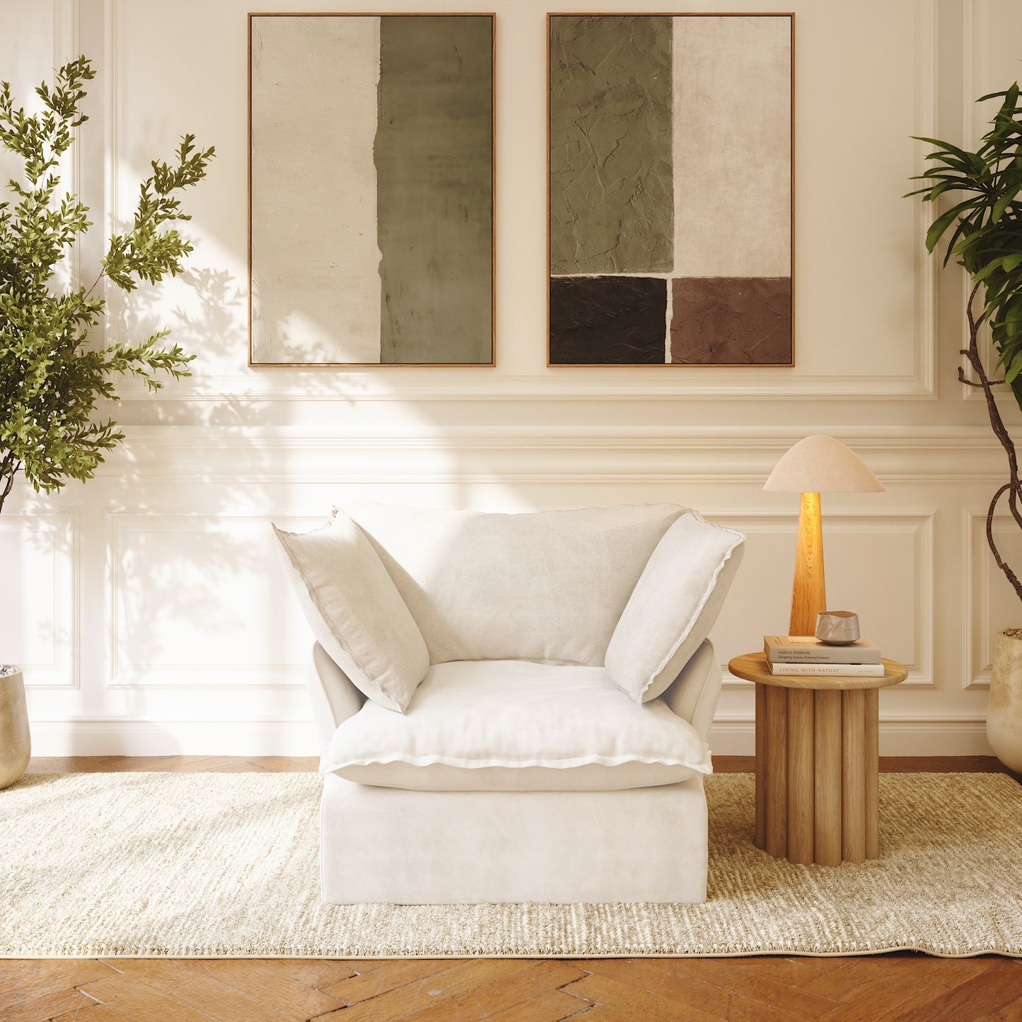 CloudComfort™ Modular Washable Luxe Sofa - Armchair
