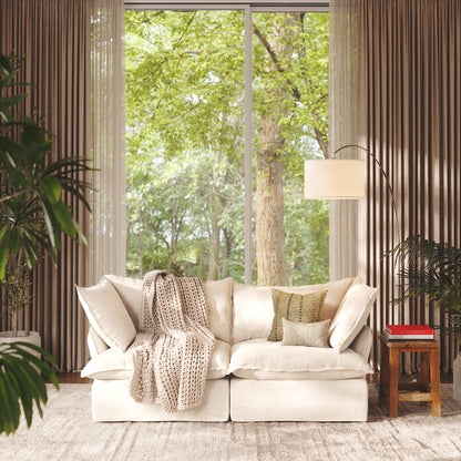 CloudComfort™ Modular Washable Luxe Sofa - 2 Seater Sofa