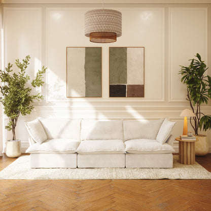 CloudComfort™ Modular Washable Luxe Sofa - 3 Seater Sofa