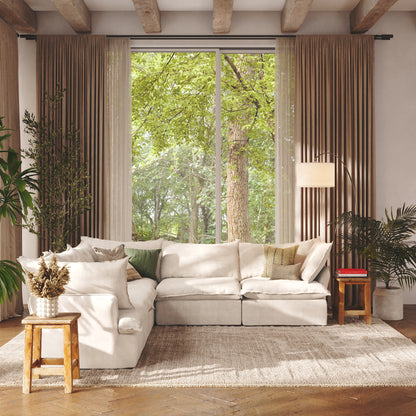 CloudComfort™ Modular Washable Luxe Sofa - 5 Seater Corner Sectional