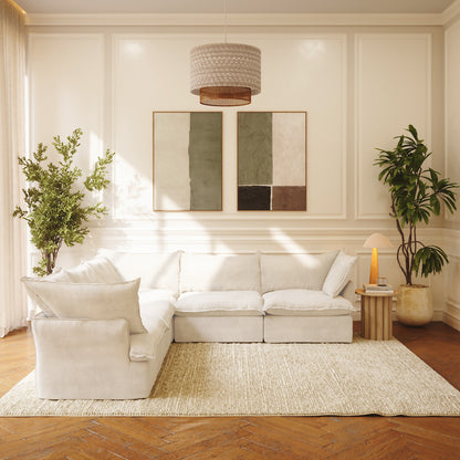 CloudComfort™ Modular Washable Luxe Sofa - 5 Seater Corner Sectional
