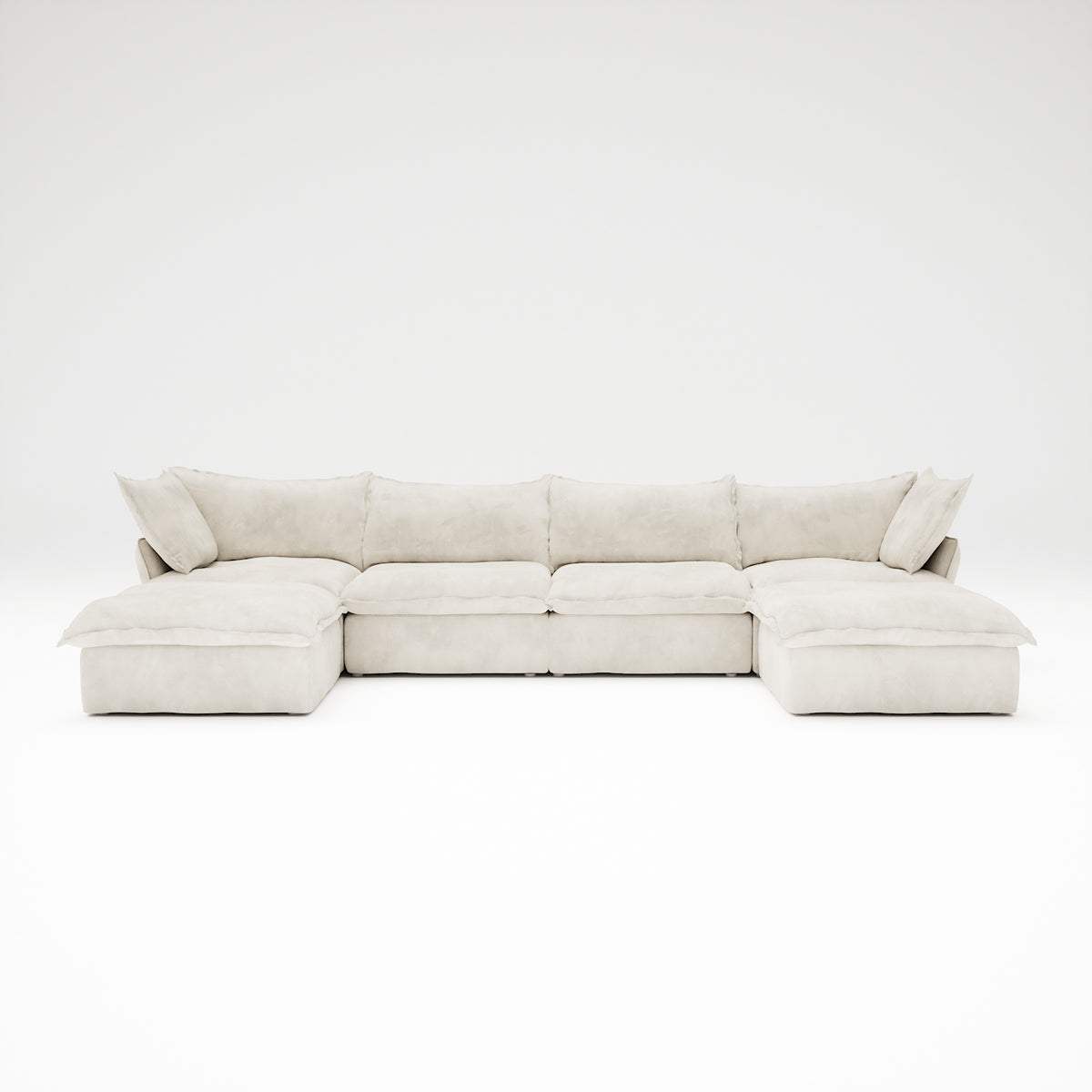 CloudComfort™ Modular Washable Luxe Sofa - 4 Seater U-Sectional