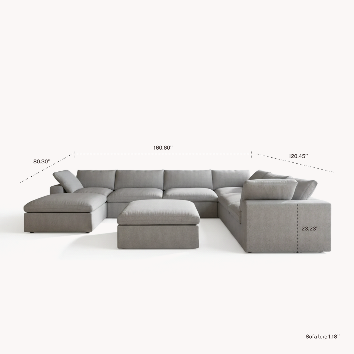 CloudComfort™ Modular Washable Classic Sofa