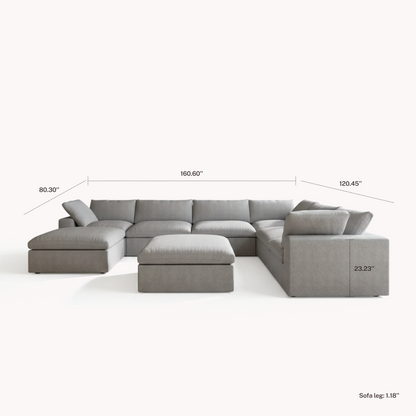 CloudComfort™ Modular Washable Classic Sofa