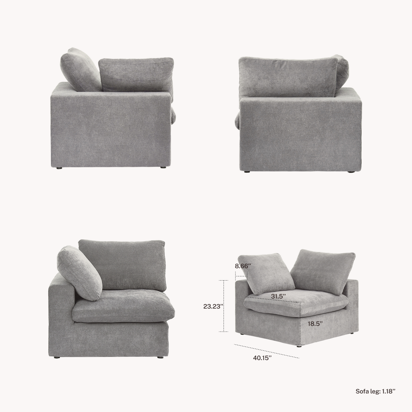CloudComfort™ Modular Classic Pieces