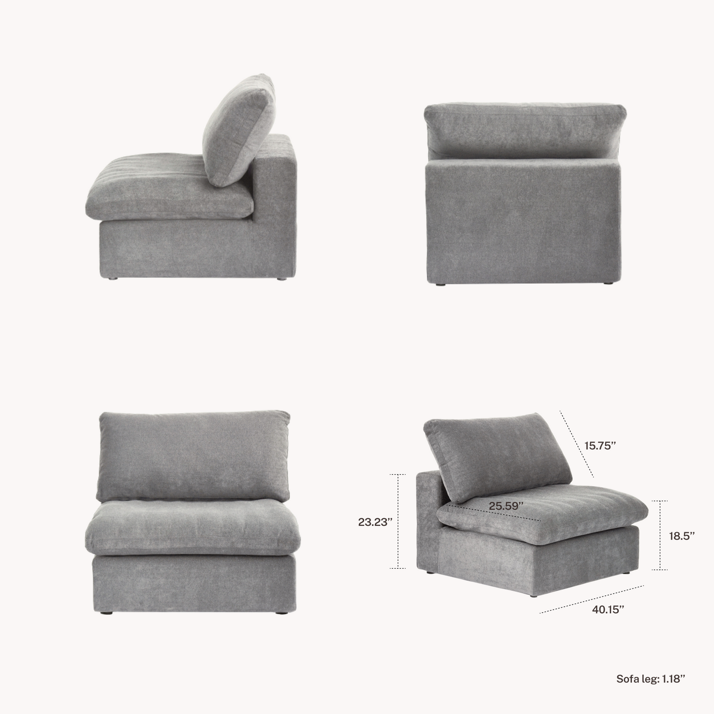 CloudComfort™ Modular Classic Pieces