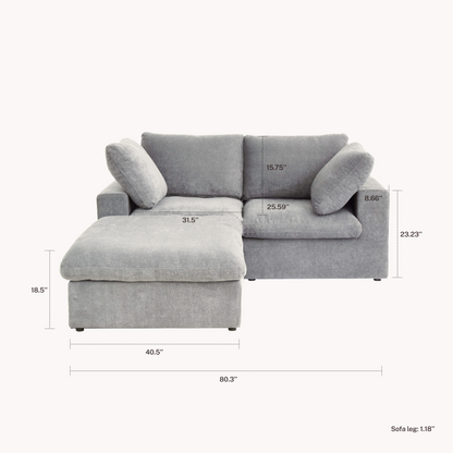CloudComfort™ Modular Washable Classic Sofa